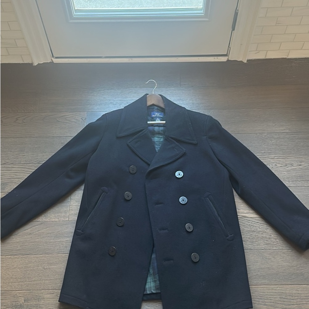 Brooks Brothers Dark Blue Pea Coat